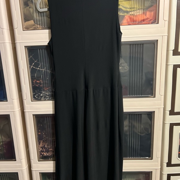 Ralph Lauren Sexy Sleeveless Black Jersey Knit Stretch Dress Sz 6 - Picture 4 of 4